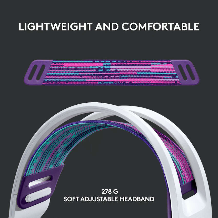 Logitech(R) G733 Lightspeed Wireless RGB Gaming Headset - White