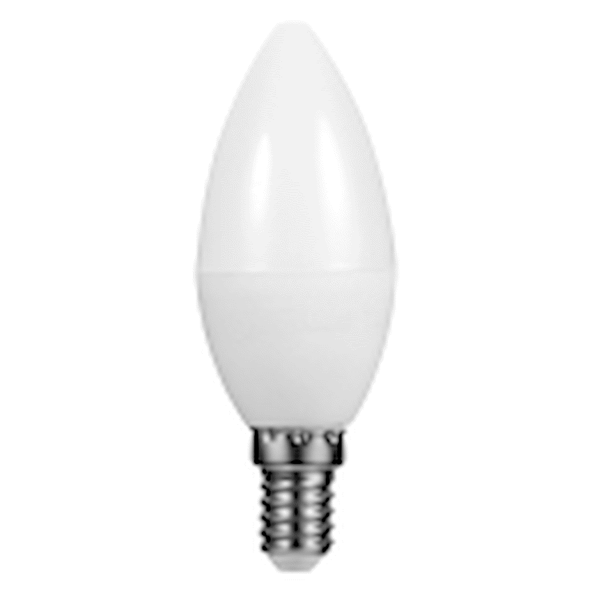 Switched 5w Candle LED Light Bulb E14 - Cool White