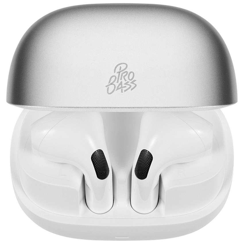 Pro Bass Zest Series TWS Earphones - Silver