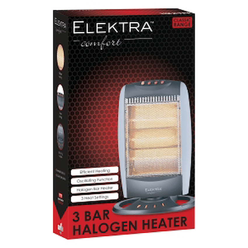 Elektra 3 Bar Halogen Heater