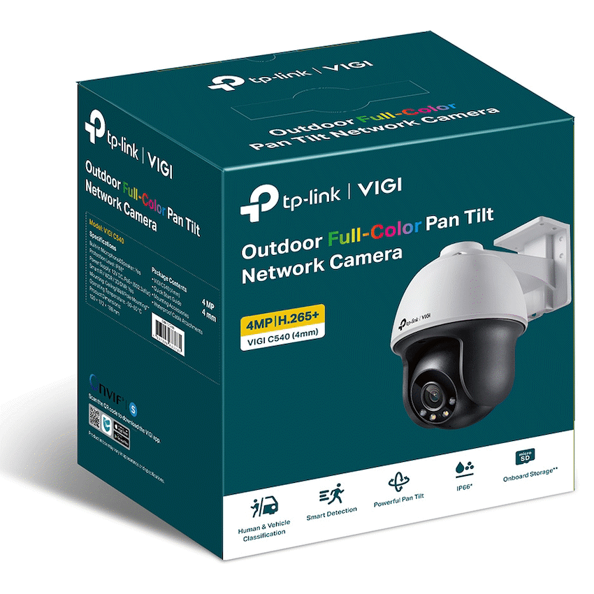 TP-Link Vigi C540 4MP 4mm Outdoor Full-Color PT Network Camera