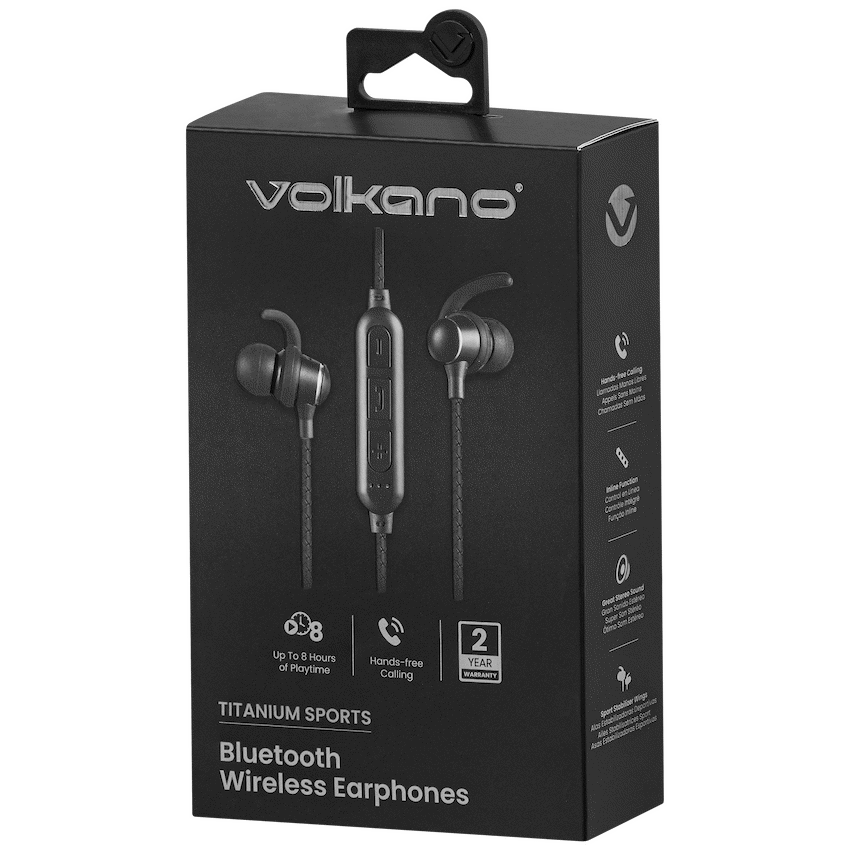 Volkano Titanium Sports Series Bluetooth Earphones