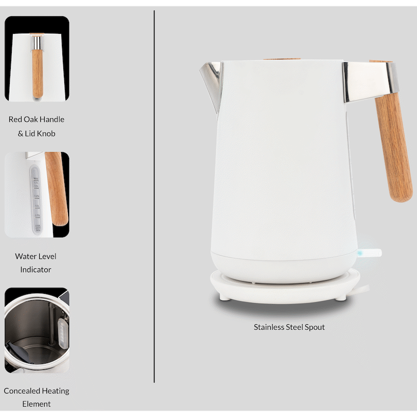 Boden Stark Anson Collection 1.7l 2000w SS Kettle - White