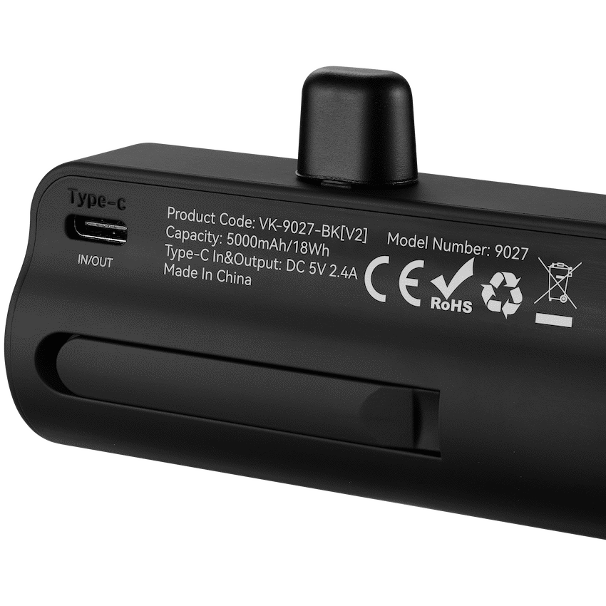 Volkano Relief Pro Power Bank - 5000mAh Type-C Direct Plug-In