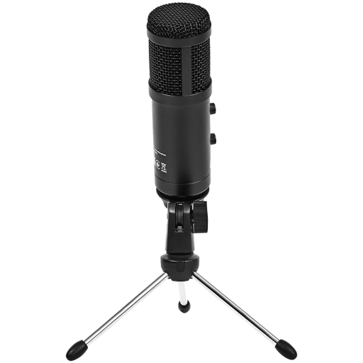 LORGAR Soner 313, Gaming Microphones, Black, USB condenser microphone with Volume Knob & Echo Kob...