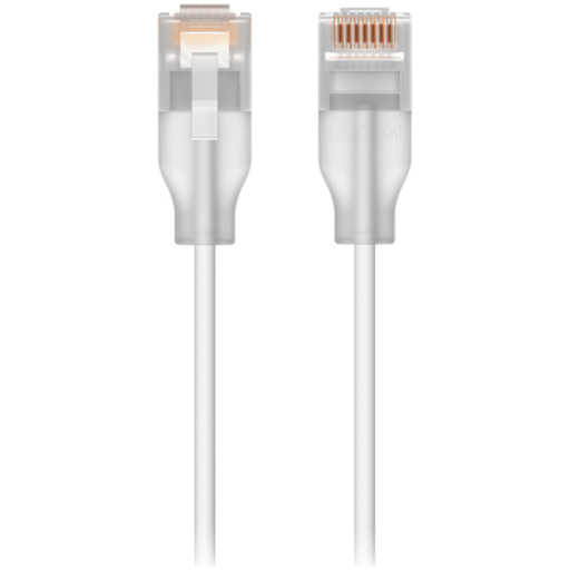 Ubiquiti UACC-Cable-Patch-EL-0.15M-W-24 Nano-thin patch cable with 2.5 GbE and PoE++ support desi...