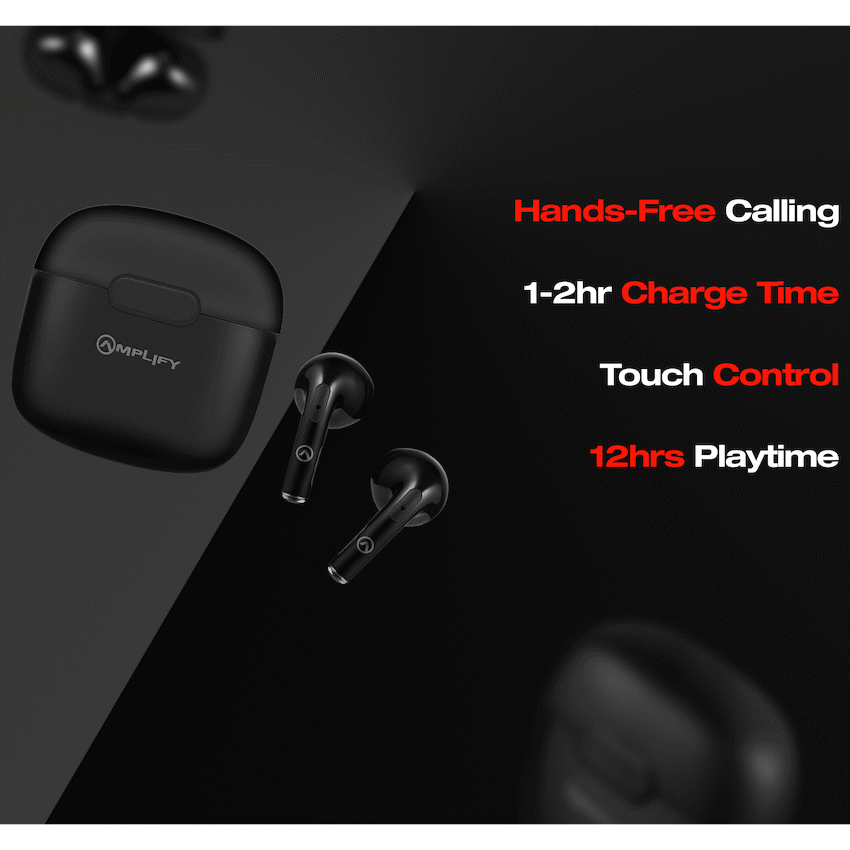 Amplify Note 3.0 Series TWS Earphones - Black