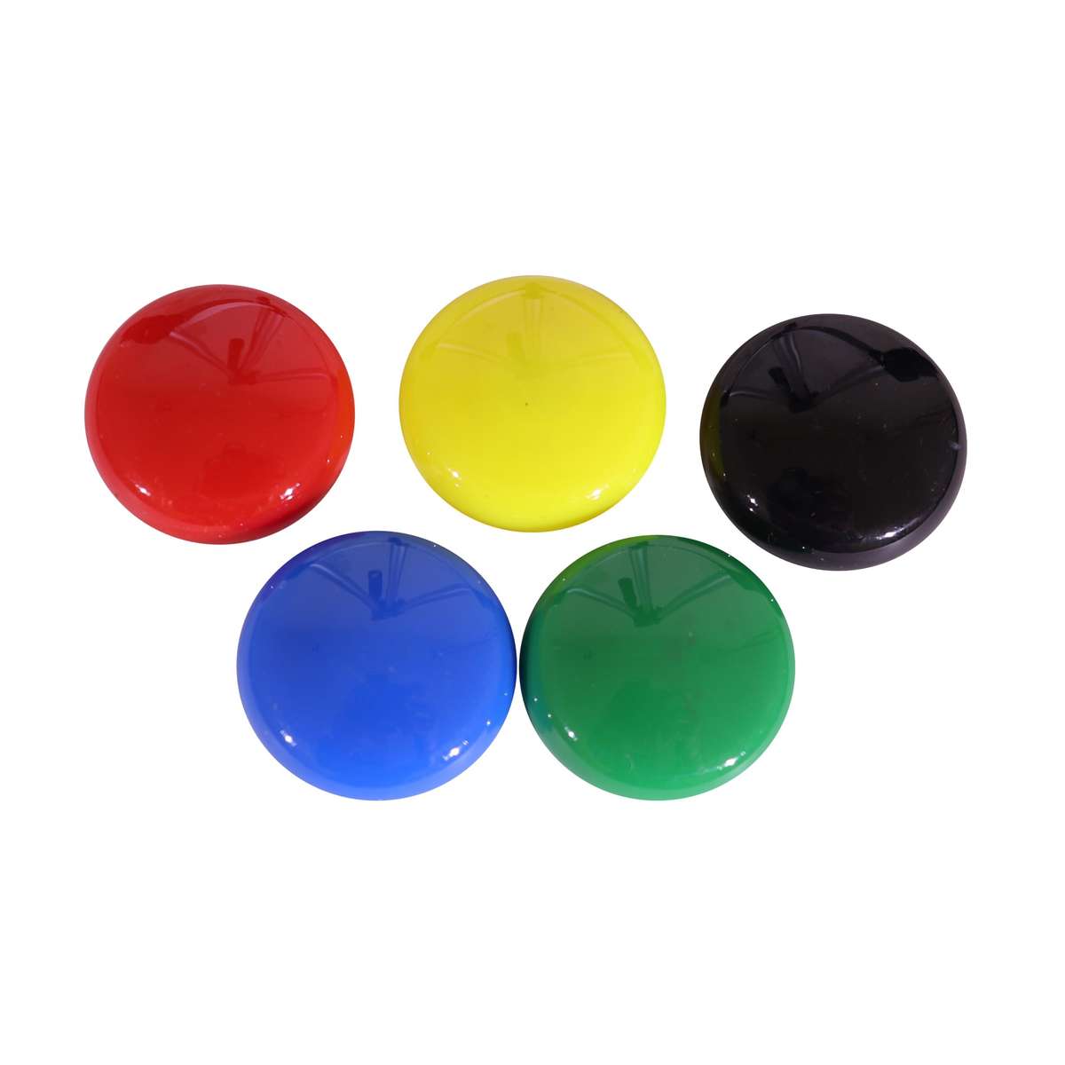 Circular Magnets (5 Per Card - Assorted - Size: 30mm)