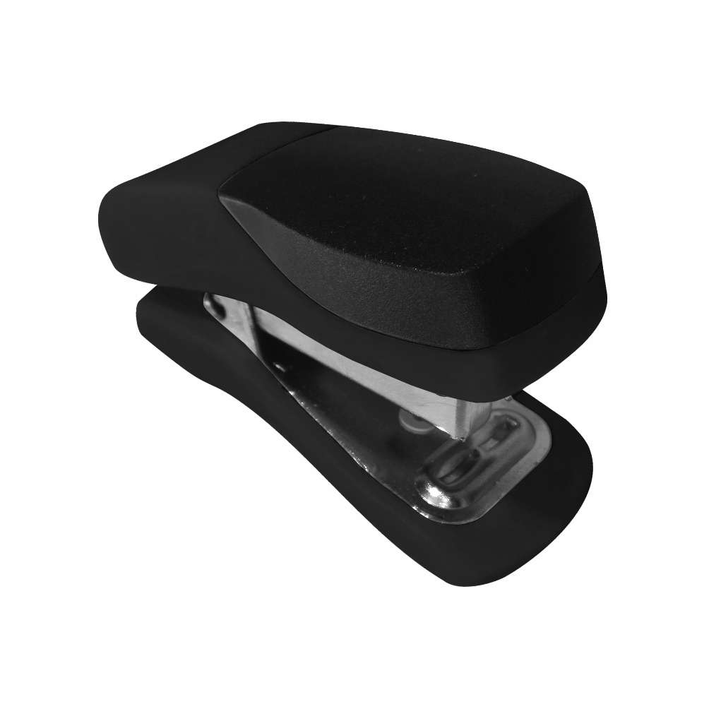 Plastic Mini Stapler (Black) and Staples (1000*26/6)