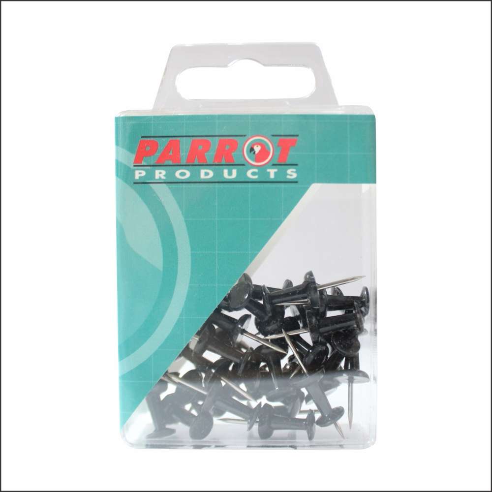 Push Pins (Boxed 30 - Black)