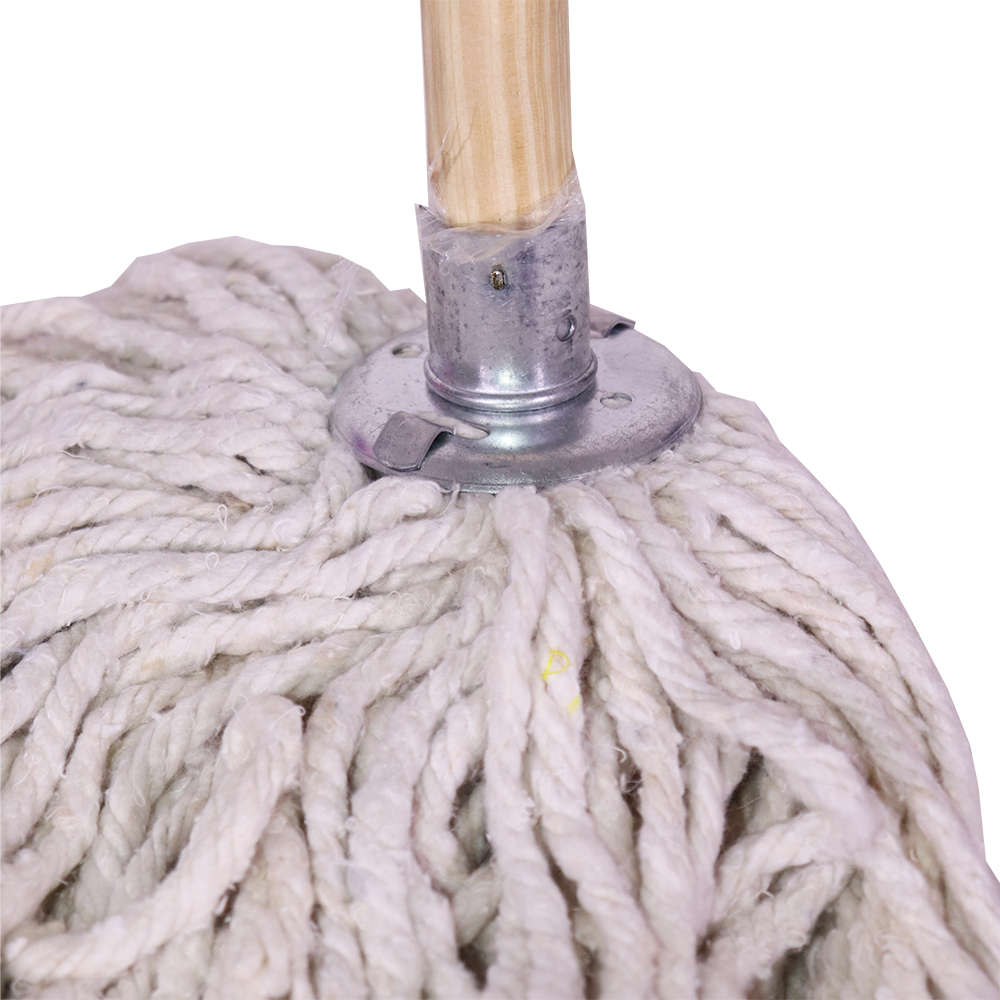 Janitorial Mega Mop Metal Socket 25mm Pine Handle 400g