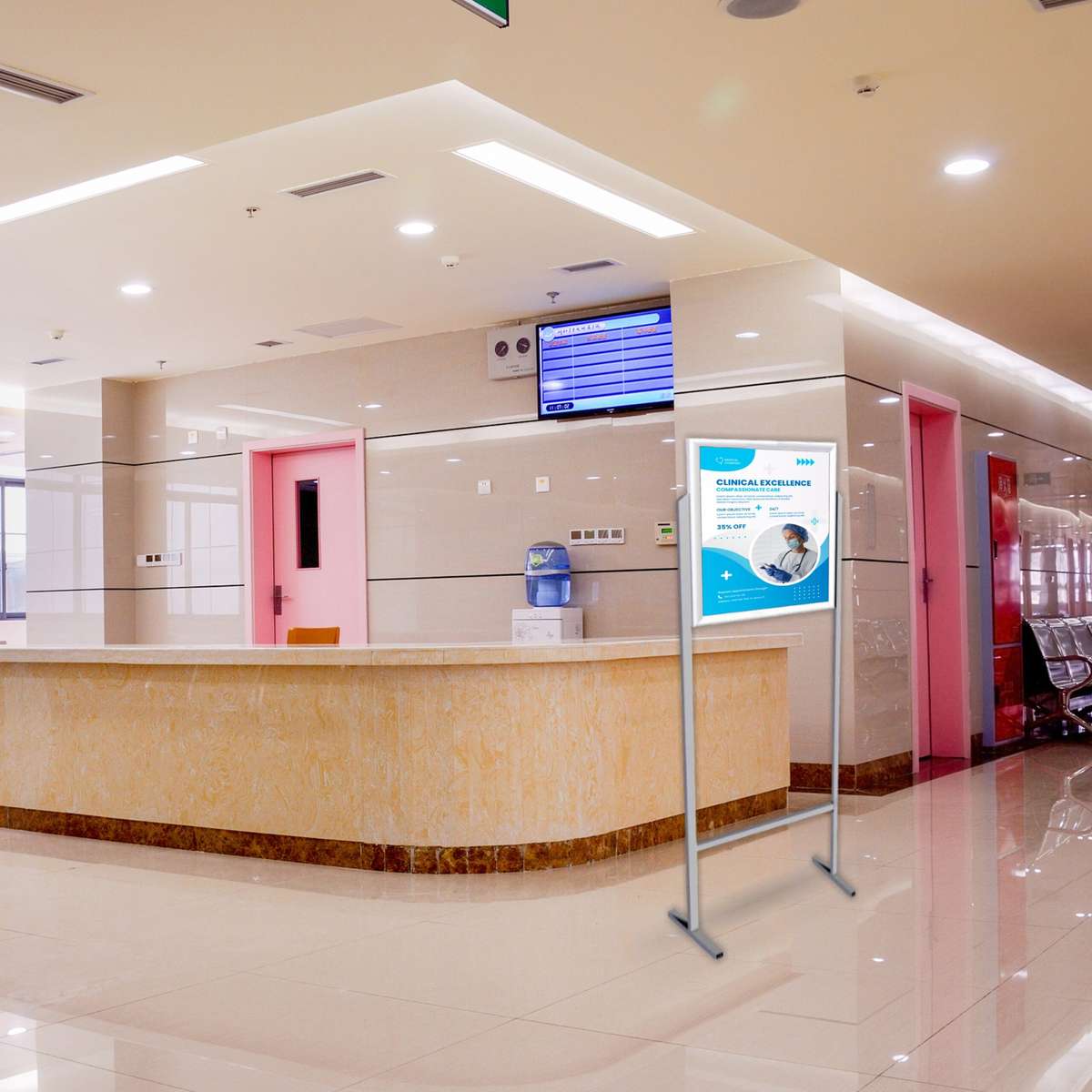 Poster Frame Stand (A2 - Double Sided - Landscape)