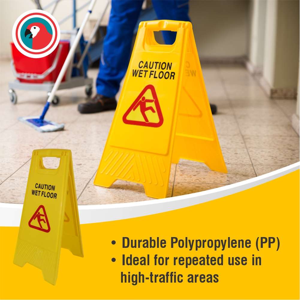 Janitorial Wet Floor Sign 2pcs Econo