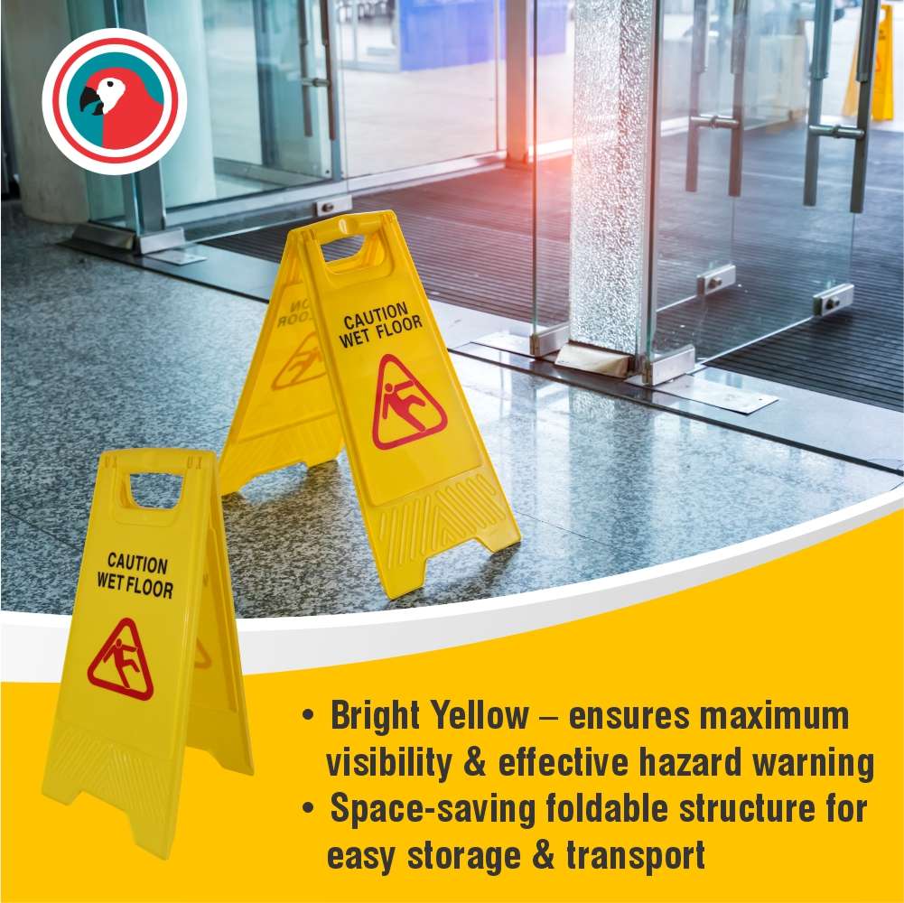Janitorial Wet Floor Sign 2pcs Econo