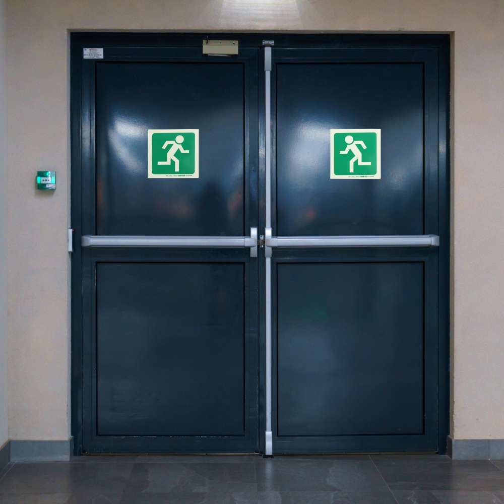 Photoluminescent 190MM Safety Sign - E28-Running Man Facing Left