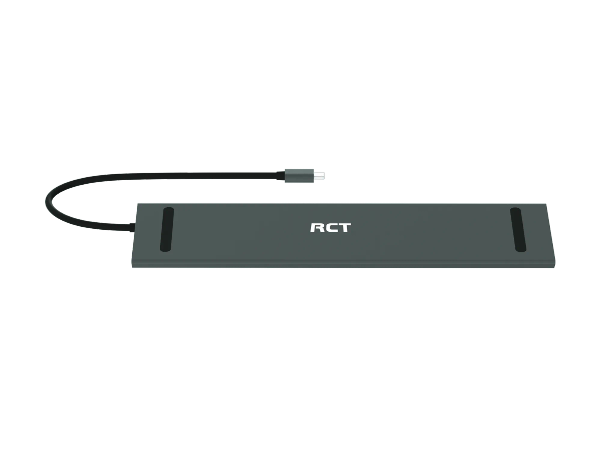 RCT 13-in-1 USB type C dock with MST function;1 HDMI; 1 DP; 1 VGA; 3 USB 3.0; 1 RJ45; PD; 3.5mm a...