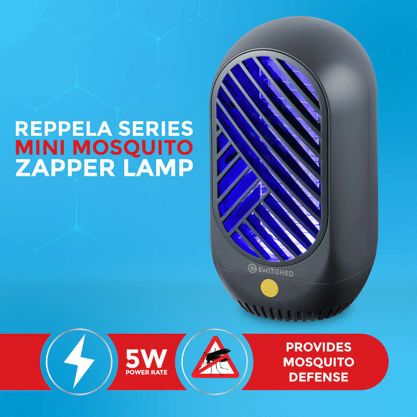 Switched Reppela Series - Mini 2W Mosquito Zapper Lamp 25m2  coverage - USB Power