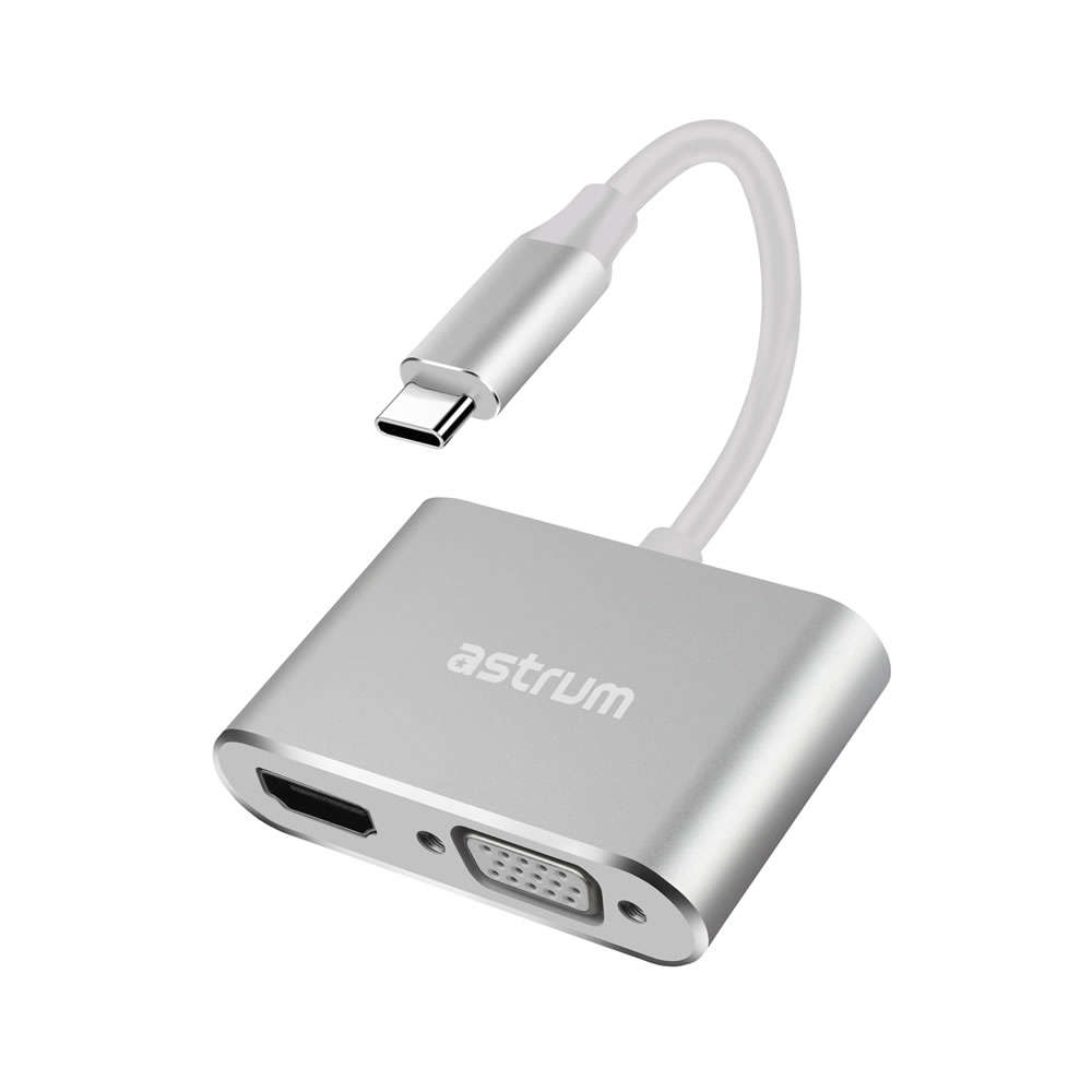 USB-C to VGA &amp; HDMI Adapter | 4K HDMI + 1080P VGA -  DA660