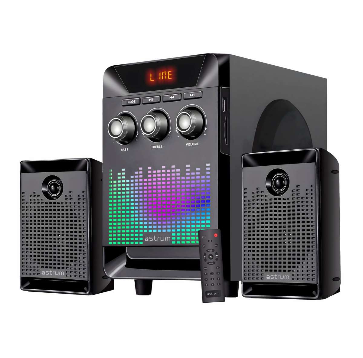 SM330 35W 2.1CH LED Multimedia Speaker Bluetooth SD Card USB FM