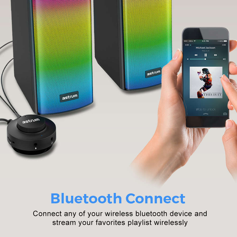USB Plug & Play 3-in-1 Speakers, Bluetooth TF, Aux and Mic in - SU030