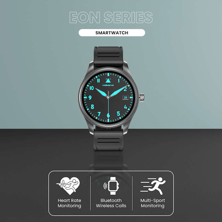 Volkano Eon Series Smartwatch - Black
