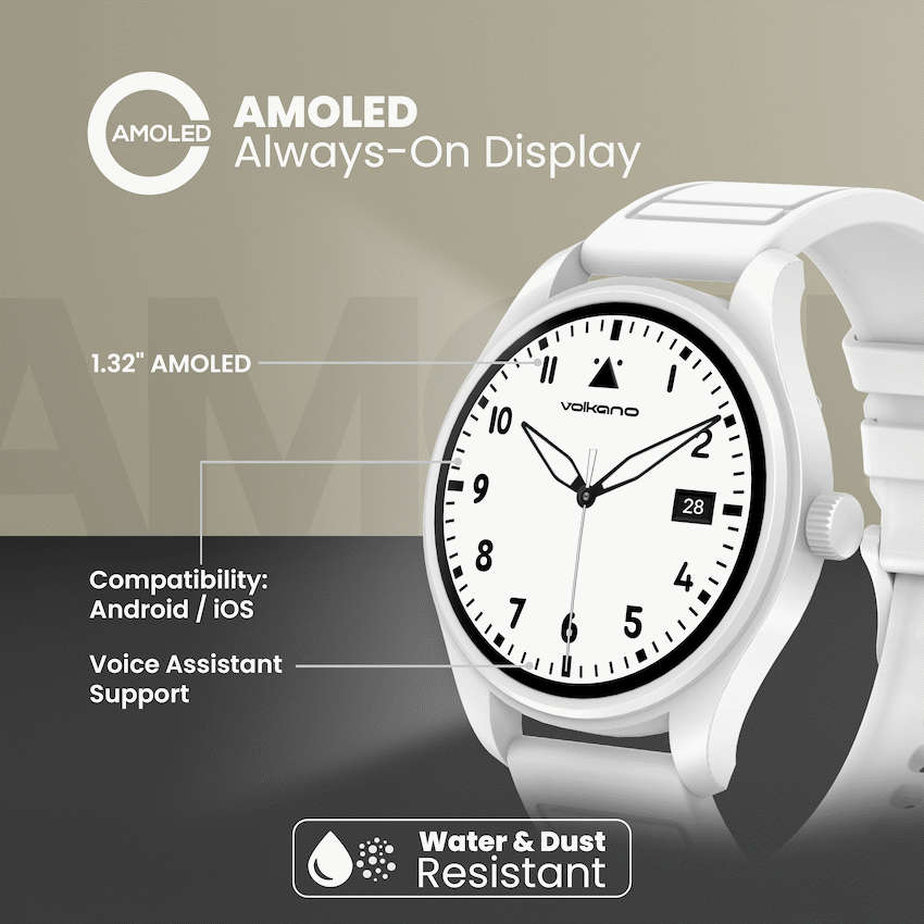Volkano Eon Series Smartwatch - White
