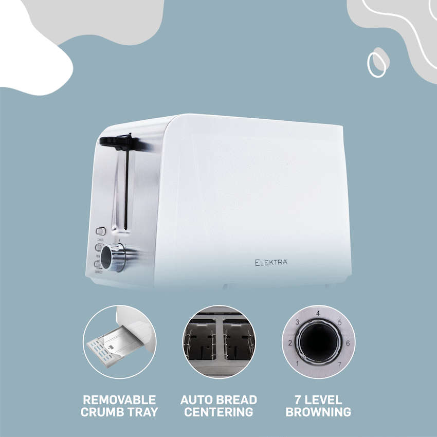 Elektra - 2-Slice Toaster - White