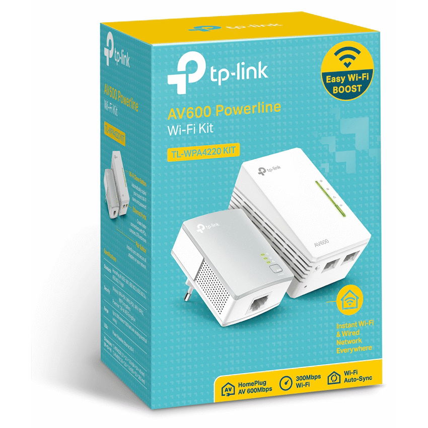 TP-Link TL-WPA4220 KIT AV600 Powerline Wi-Fi Kit