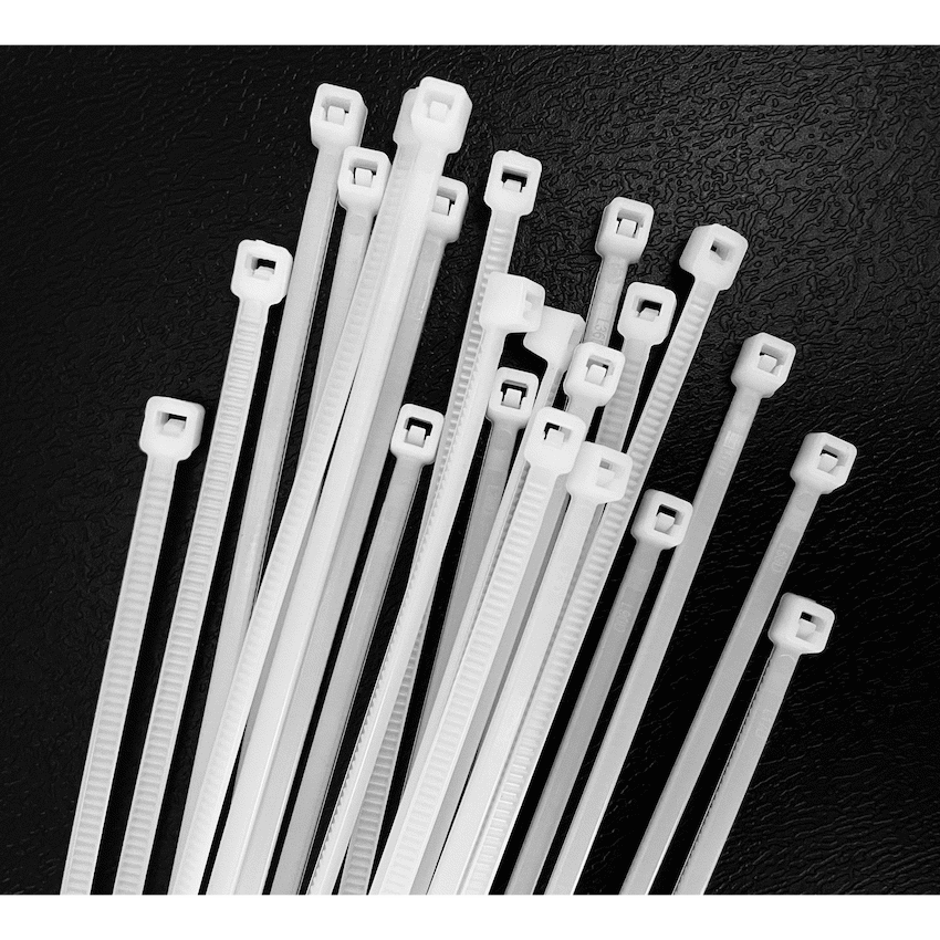 Ellies Cable Tie 2.5mm X 100mm -  20 PACK SIZE - WT