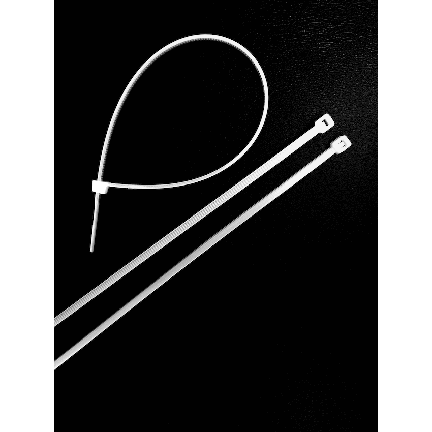 Ellies Cable Tie 2.5mm X 100mm -  20 PACK SIZE - WT