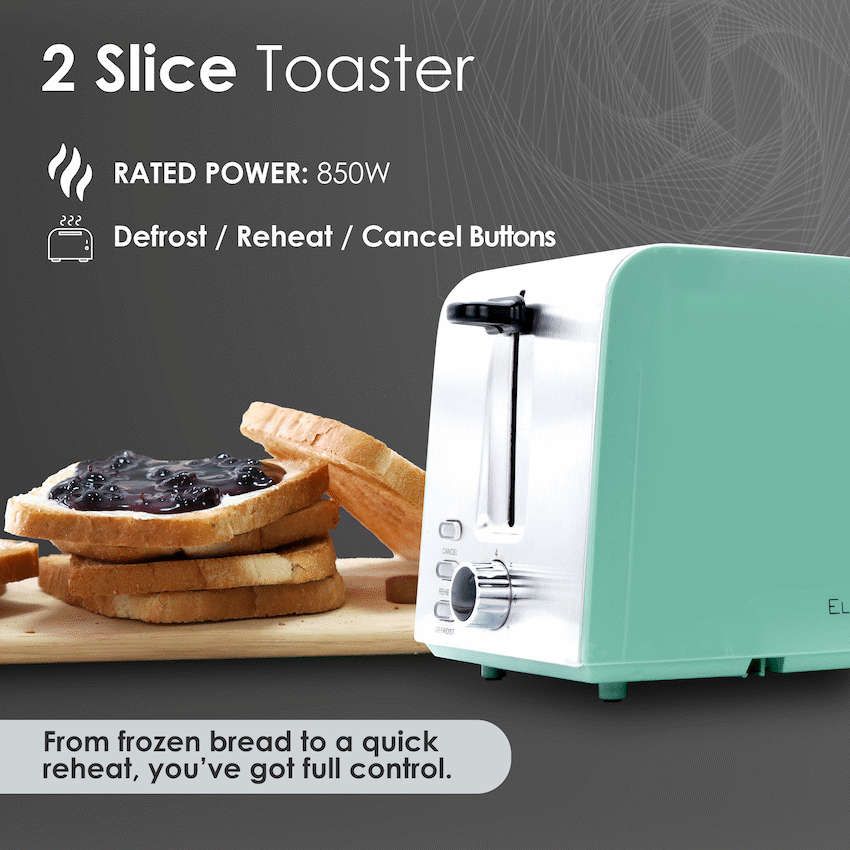 ELEKTRA - 2 Slice Toaster - Green