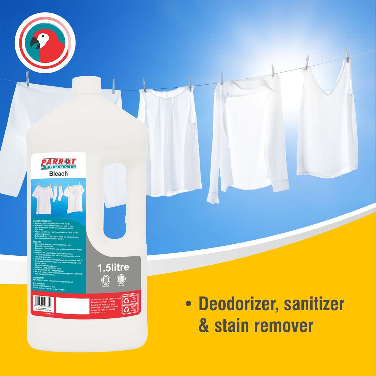 Janitorial Bleach 3% 1.5L
