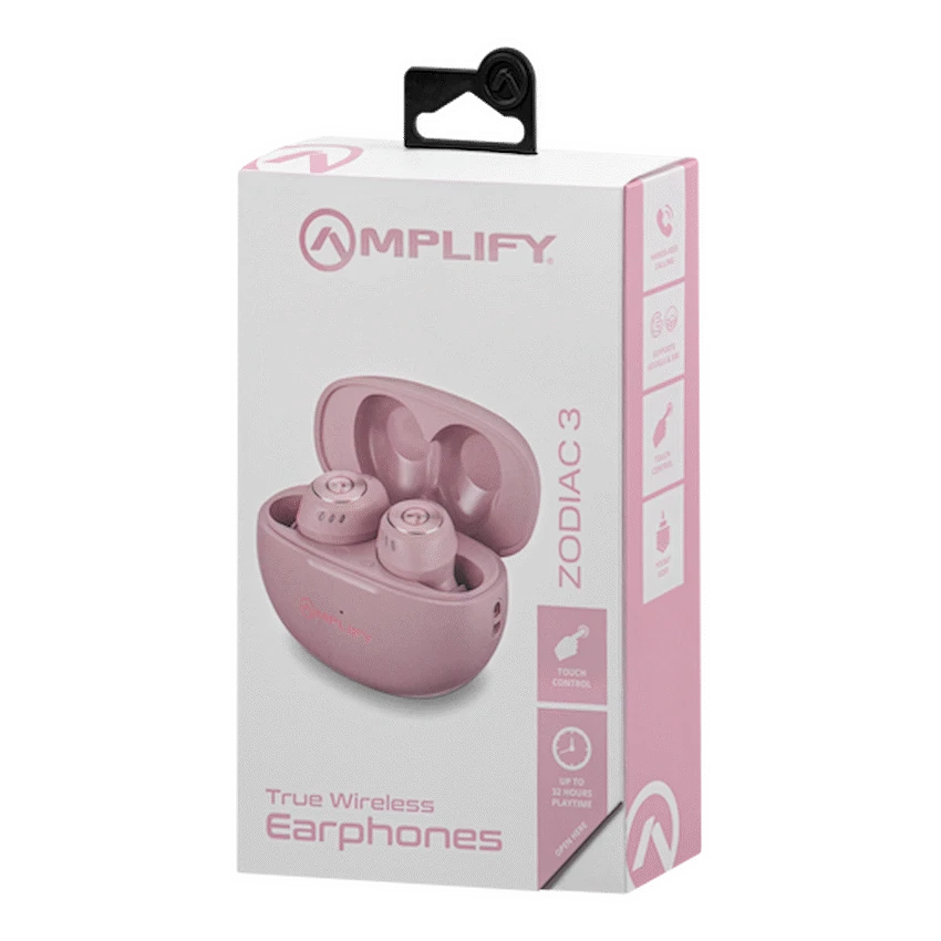 Amplify Zodiac 3 True Wireless Earphones - Pink