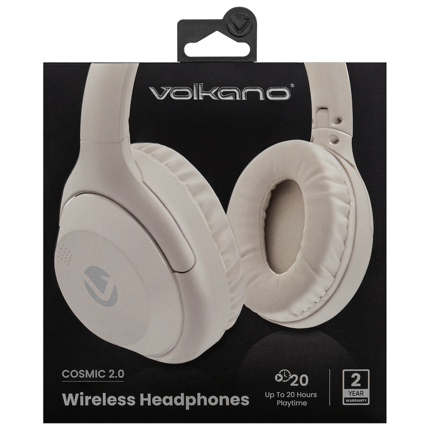 Volkano Cosmic 2 Series Bluetooth Headphone - Nude