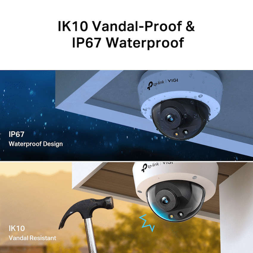 TP-Link Vigi C250 5MP 4mm Full-Color Dome Network Camera