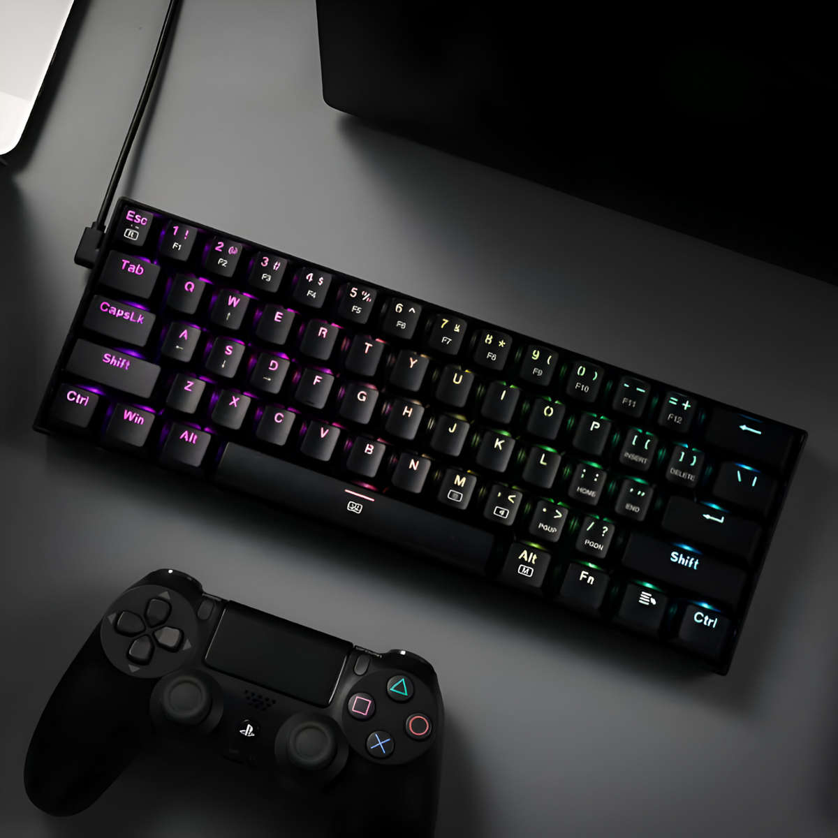 REDRAGON DRAGONBORN Wired Mechanical Keyboard RGB 67Key Design - Black