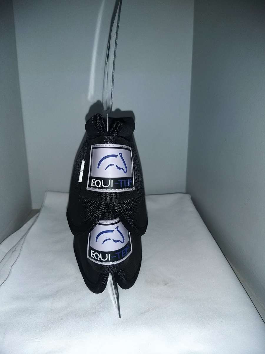 Equi-Tek Ballistic Bell Boots with Velcro Black