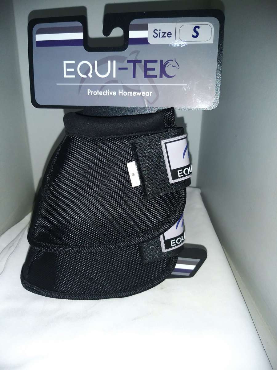 Equi-Tek Ballistic Bell Boots with Velcro Black