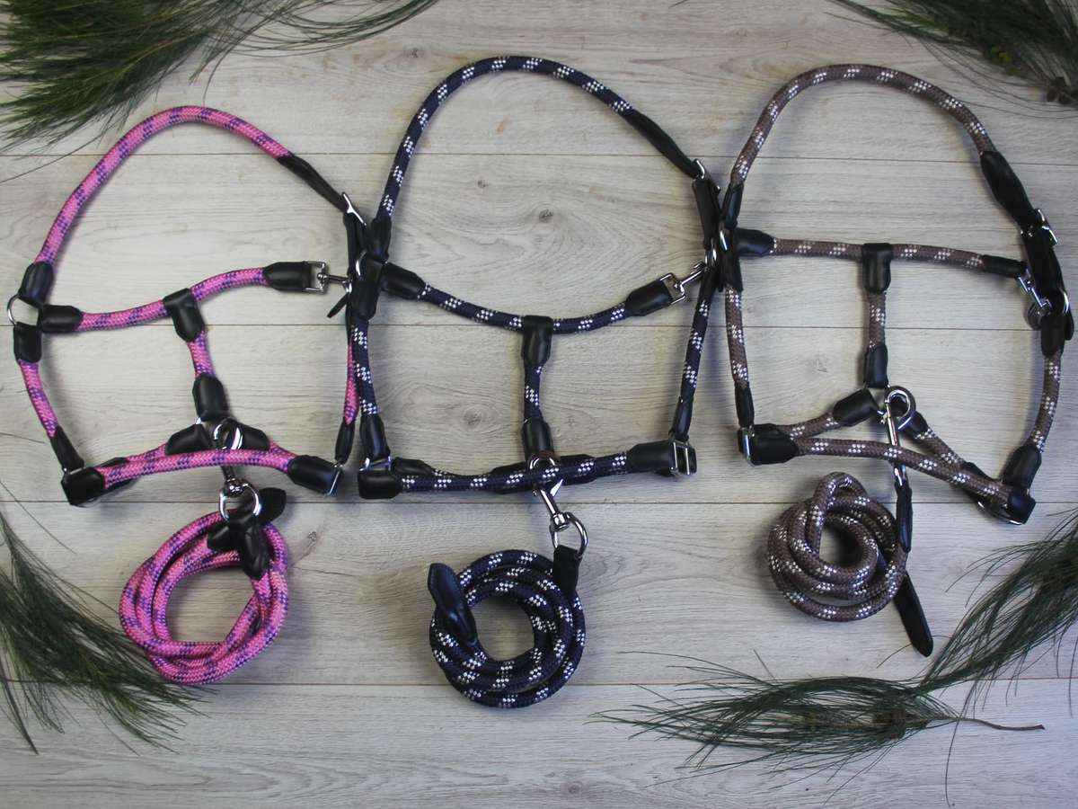 Leather rope Halter COB