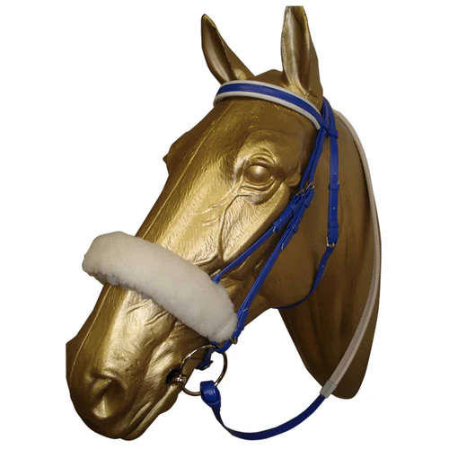 Roemer genuine sherpa noseband cover 28cm beige