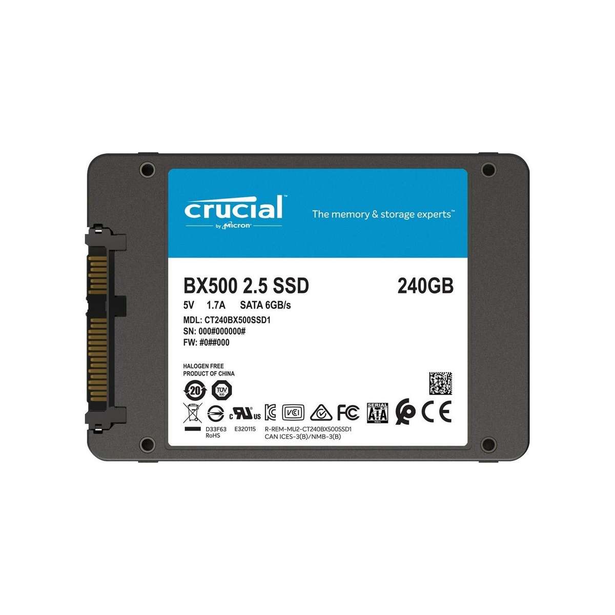 Crucial BX500 240GB 2.5 SATA SSD
