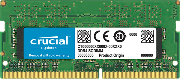 Crucial 4GB DDR4 2666MHz SO-DIMM Single Rank Notebook RAM