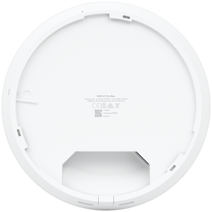 Ubiquiti U7-Pro-Max Ceiling-mounted WiFi 7 AP with 8 spatial streams, 6 GHz