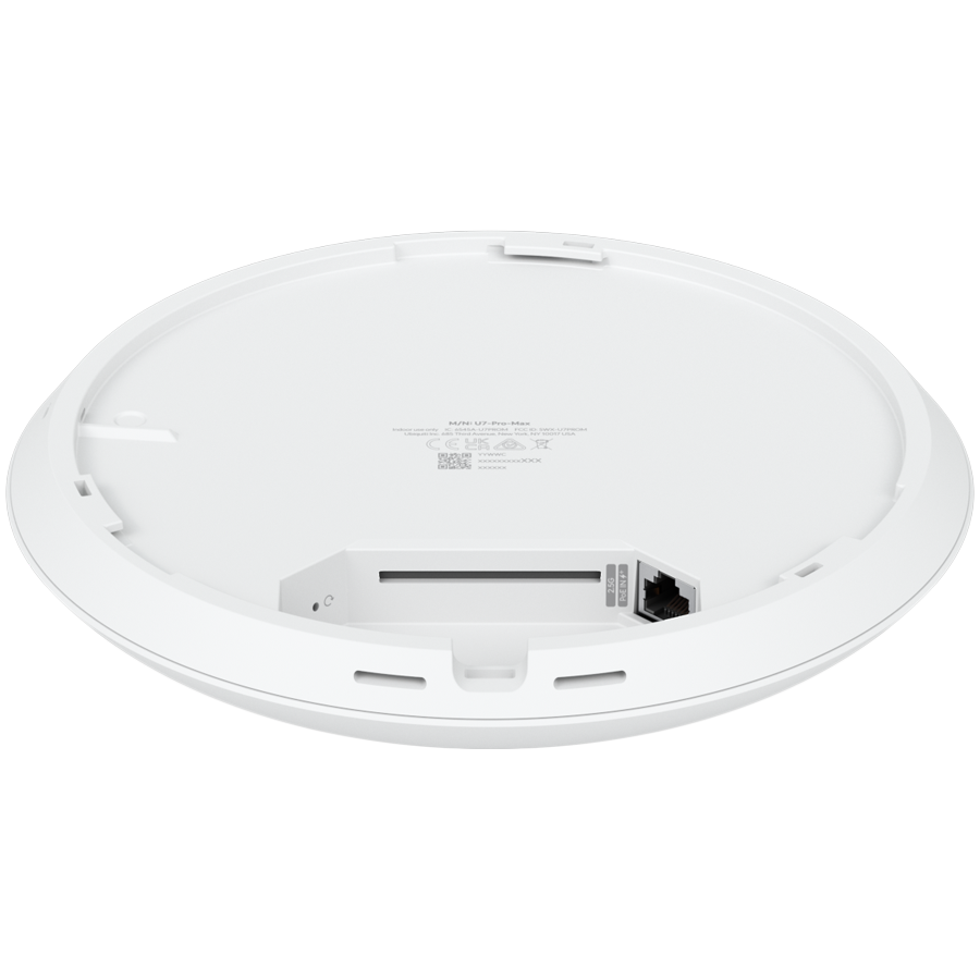 Ubiquiti U7-Pro-Max Ceiling-mounted WiFi 7 AP with 8 spatial streams, 6 GHz