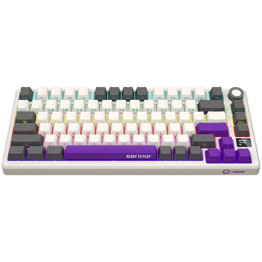 Lorgar KBP7075W Wirelesss 75% Mechanical Gaming Keyboard Pro - Beige