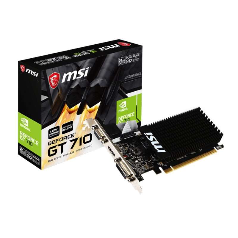 MSi GeForce GT 710 2GD3H LP 2GB DDR3 Graphics Card
