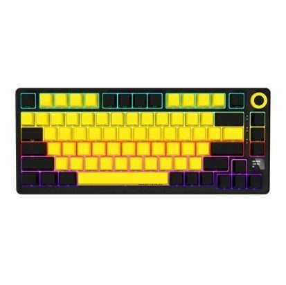 Lorgar KBP7075W Wireless 75% Mechanical Gaming Keyboard Pro - Black/Yellow