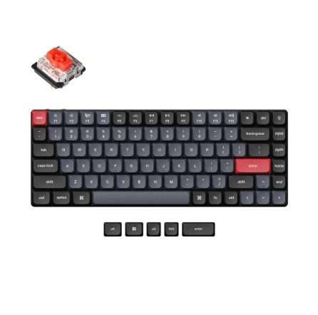Keychron K3 Max QMK/VIA Wireless 75% Custom Mechanical Keyboard | Red Switches - Black