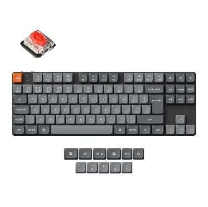 Keychron K1 Max QMK/VIA 80% Wireless Custom Mechanical Keyboard | Red Switches - Black