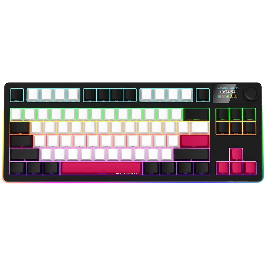 Lorgar KBP70TKLW Wireless TKL Mechanical Gaming Keyboard Pro - Black/Red